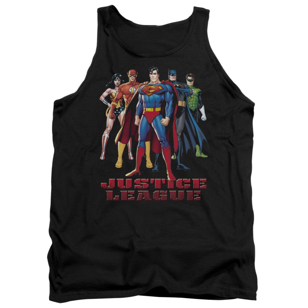 Justice League Of America In League Men's 18/1 Cotton Tank Top