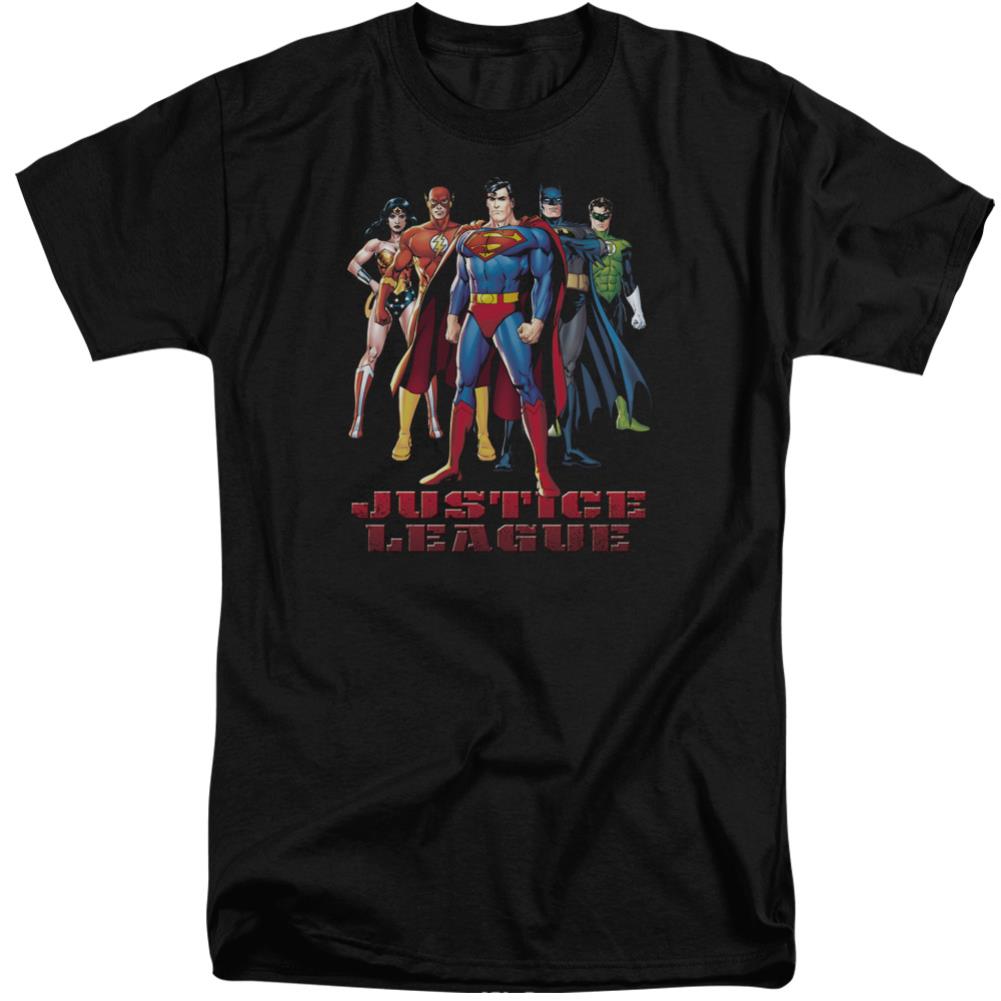 Justice League Of America In League Men's 18/1 Tall Cotton Short-Sleeve T-Shirt