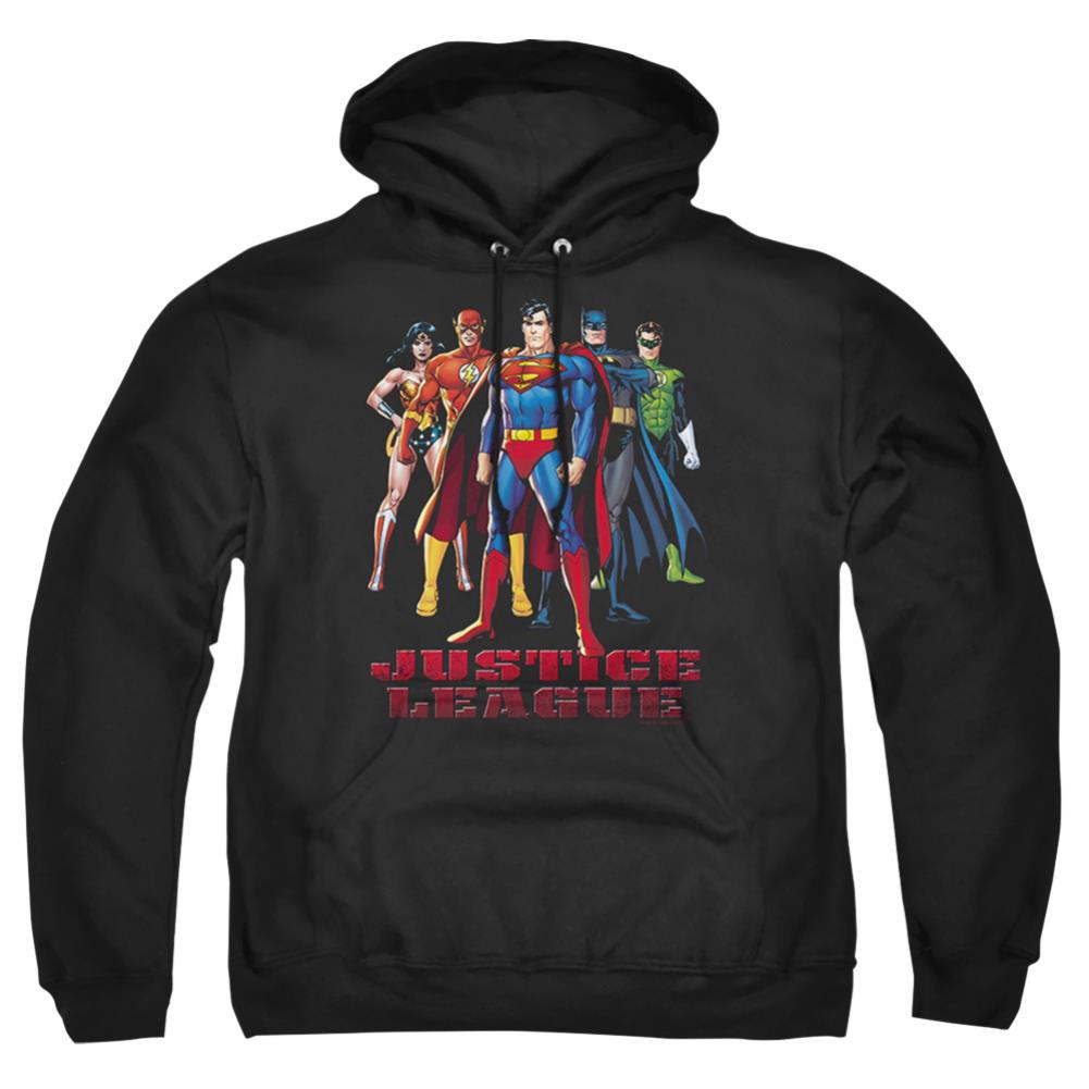 Justice League Of America In League Men's Pull-Over 75 25 Poly Hoodie