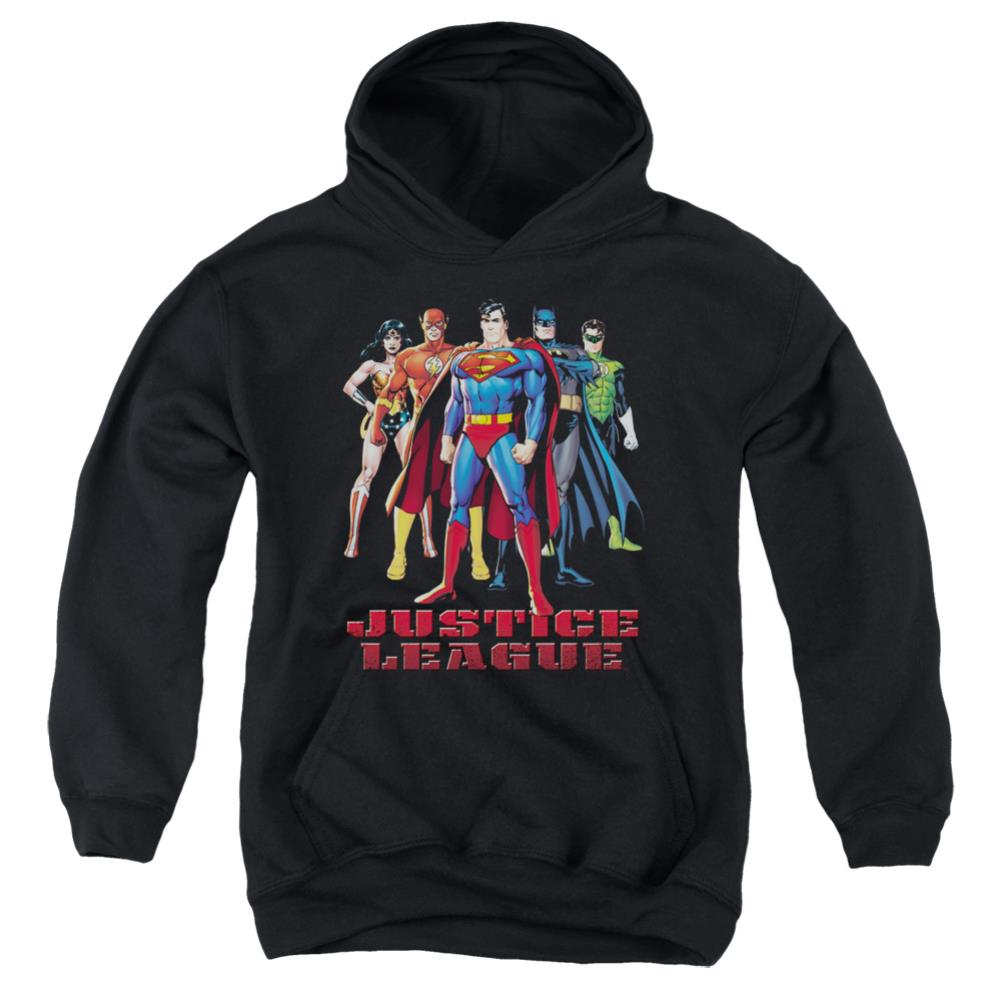 Justice League Of America In League Youth Cotton Poly Pull-Over Hoodie