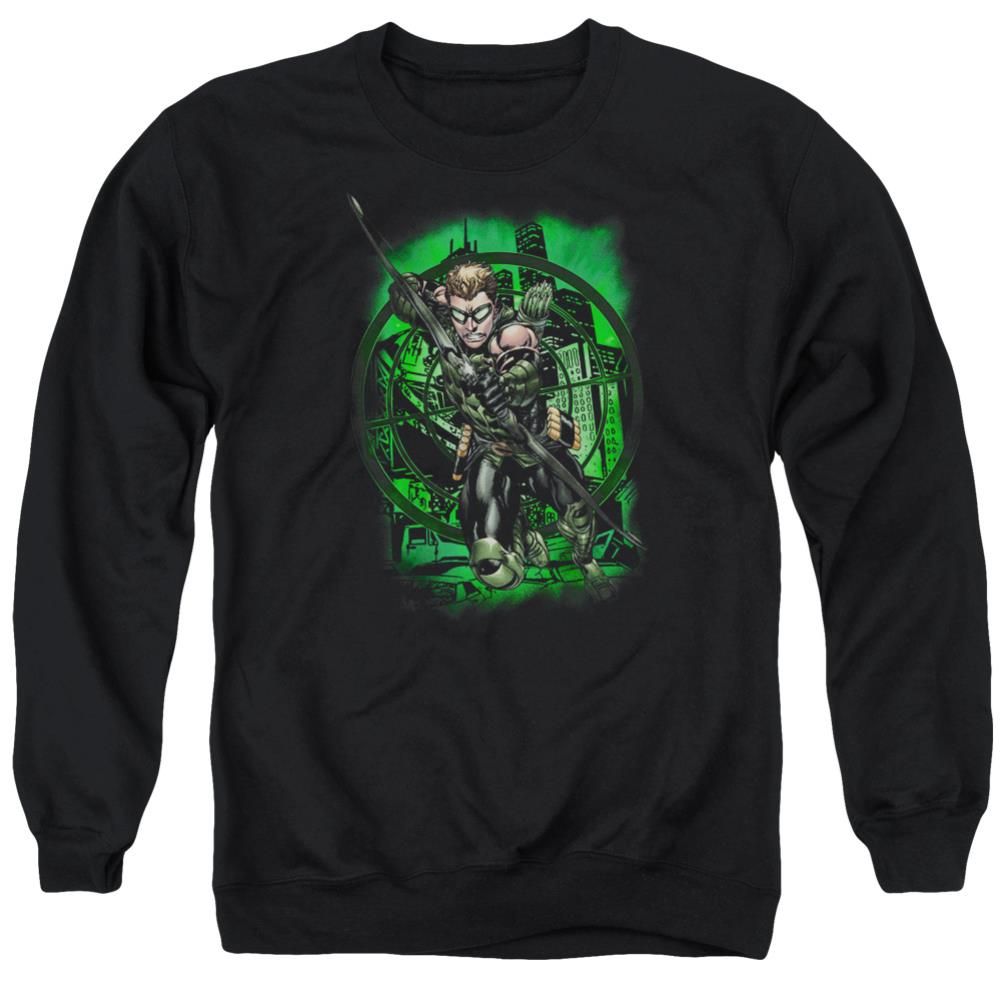 Justice League Of America In My Sight Men's Crewneck 50 50 Poly Long-Sleeve T-Shirt