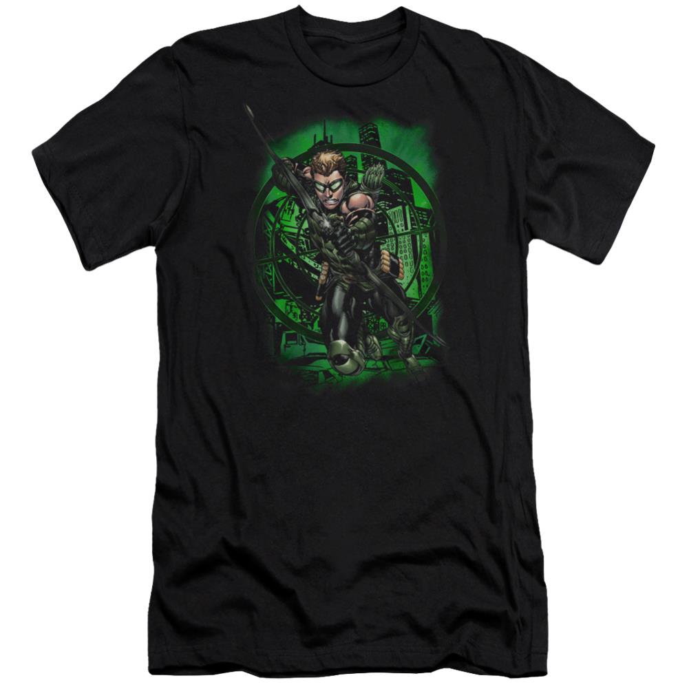 Justice League Of America In My Sight Men's Ultra-Soft 30/1 Cotton Slim Short-Sleeve T-Shirt
