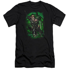 Justice League Of America In My Sight Men's Ultra-Soft 30/1 Cotton Slim Short-Sleeve T-Shirt
