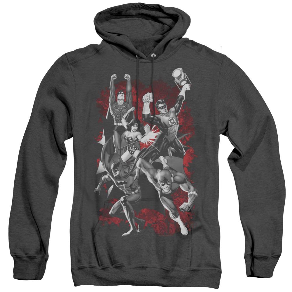 Justice League Of America JLA Explosion Men's Pull-Over Hoodie