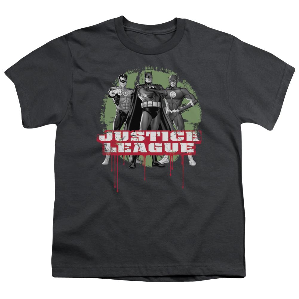 Justice League Of America JLA Trio Youth 18/1 100% Cotton Short-Sleeve T-Shirt