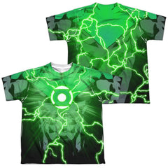 Justice League Of America John Burst (Front/Back Print) Youth Regular Fit Poly Short-Sleeve T-Shirt