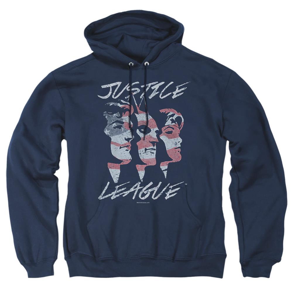 Justice League Of America Justice For America Men's Pull-Over 75 25 Poly Hoodie