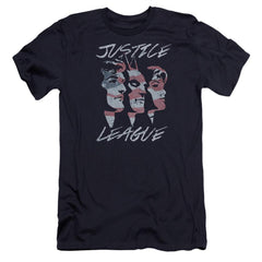 Justice League Of America Justice For America Men's Ultra-Soft 30/1 Cotton Slim Short-Sleeve T-Shirt