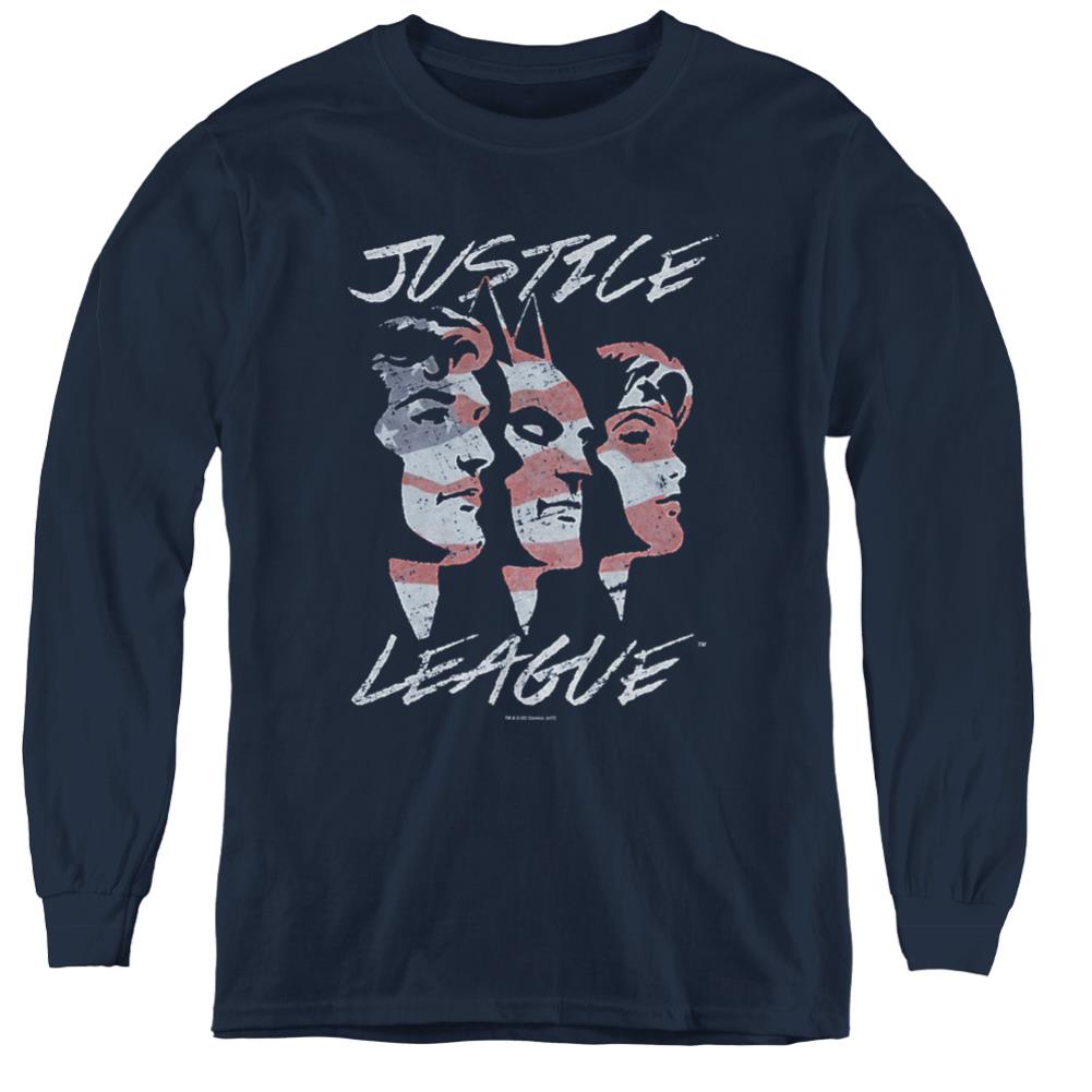 Justice League Of America Justice For America Youth Long-Sleeve T-Shirt