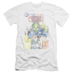 Justice League Of America Justice League #1 Cover Men's Ultra-Soft 30/1 Cotton Slim Short-Sleeve T-Shirt