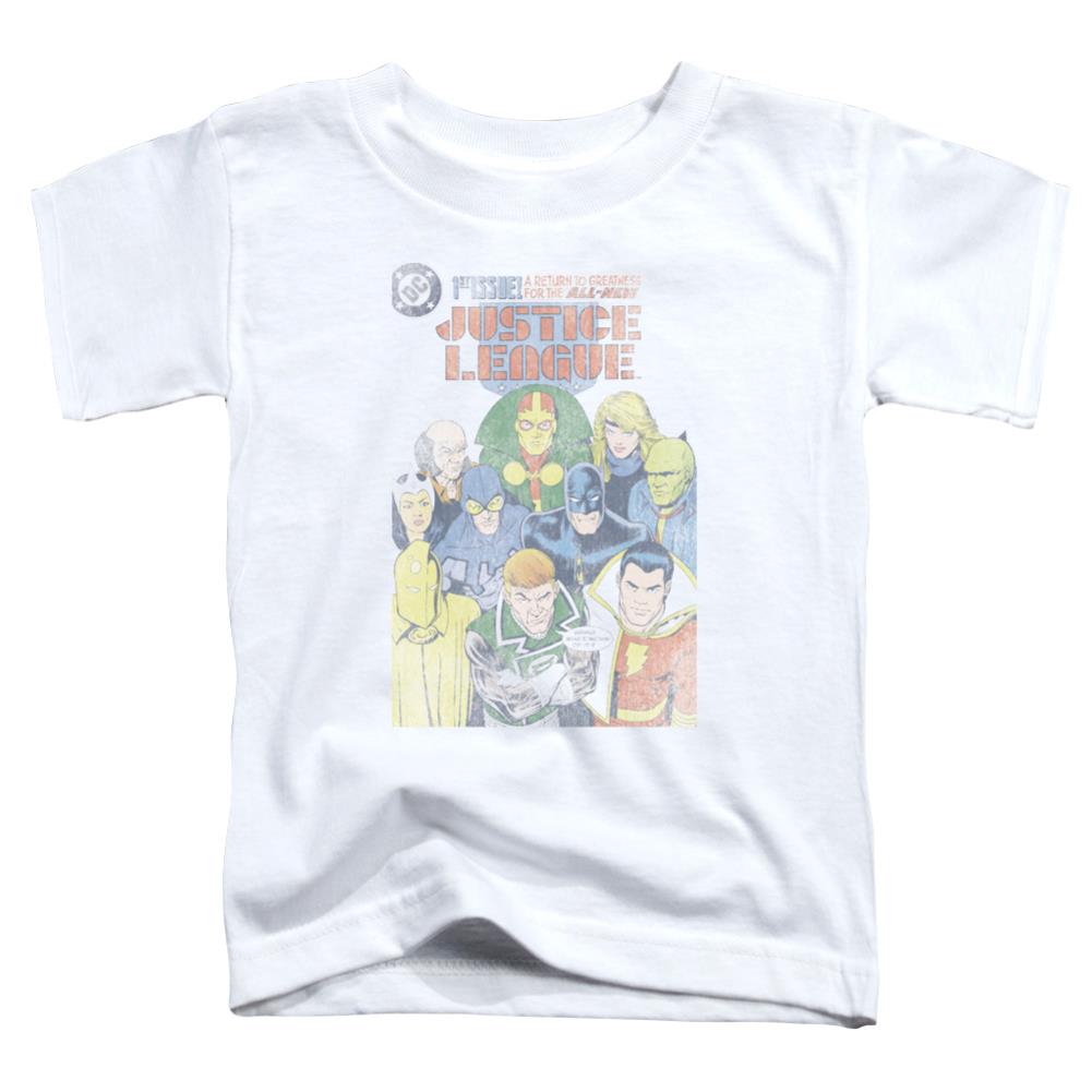 Justice League Of America Justice League #1 Cover Toddler 18/1 Cotton Short-Sleeve T-Shirt