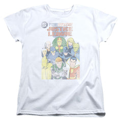 Justice League Of America Justice League #1 Cover Women's 18/1 Cotton Short-Sleeve T-Shirt