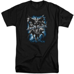 Justice League Of America Justice Storm Men's 18/1 Tall Cotton Short-Sleeve T-Shirt