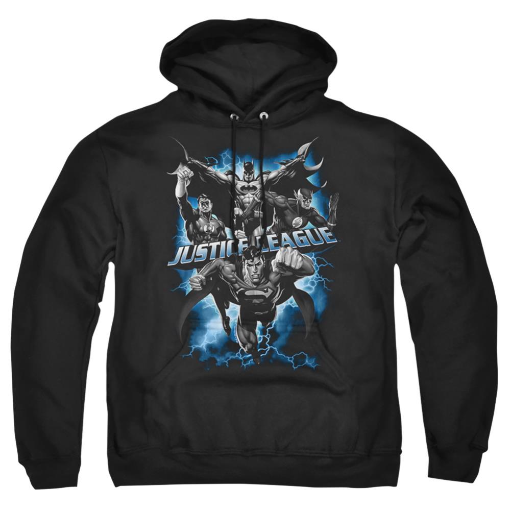 Justice League Of America Justice Storm Men's Pull-Over 75 25 Poly Hoodie