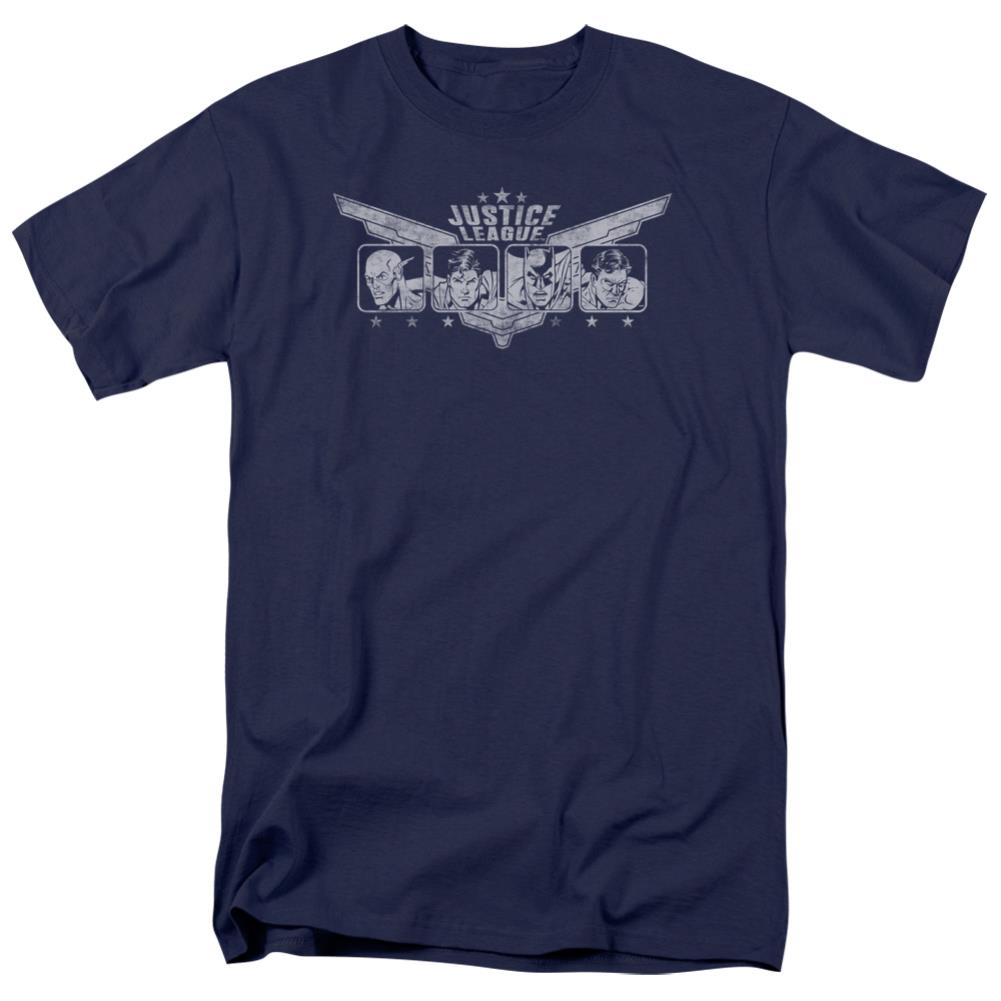 Justice League Of America Justice Wings Men's 18/1 Cotton Short-Sleeve T-Shirt