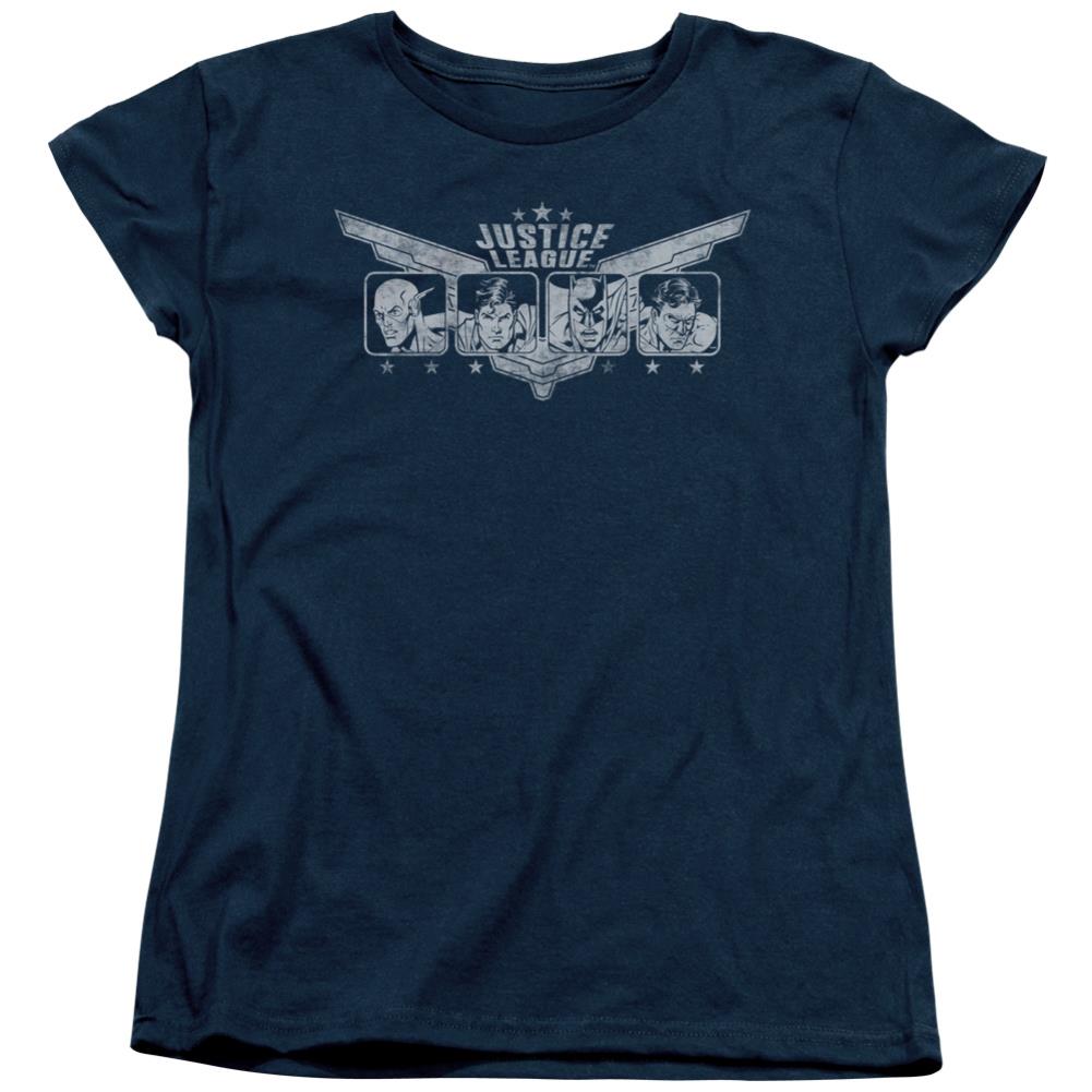 Justice League Of America Justice Wings Women's 18/1 Cotton Short-Sleeve T-Shirt