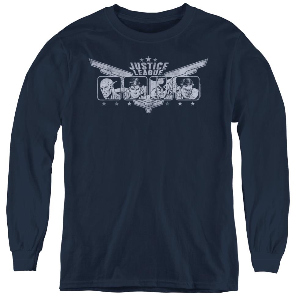 Justice League Of America Justice Wings Youth Long-Sleeve T-Shirt