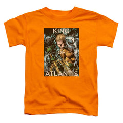 Justice League Of America King Of Atlantis Toddler 18/1 Cotton Short-Sleeve T-Shirt
