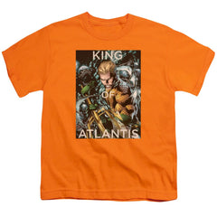 Justice League Of America King Of Atlantis Youth 18/1 100% Cotton Short-Sleeve T-Shirt