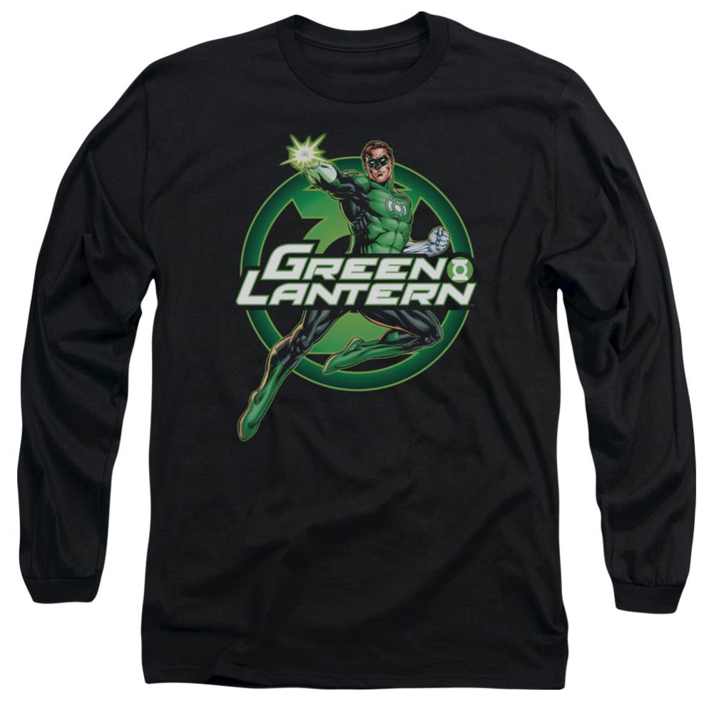 Justice League Of America Lantern Glow Men's 18/1 Cotton Long-Sleeve T-Shirt