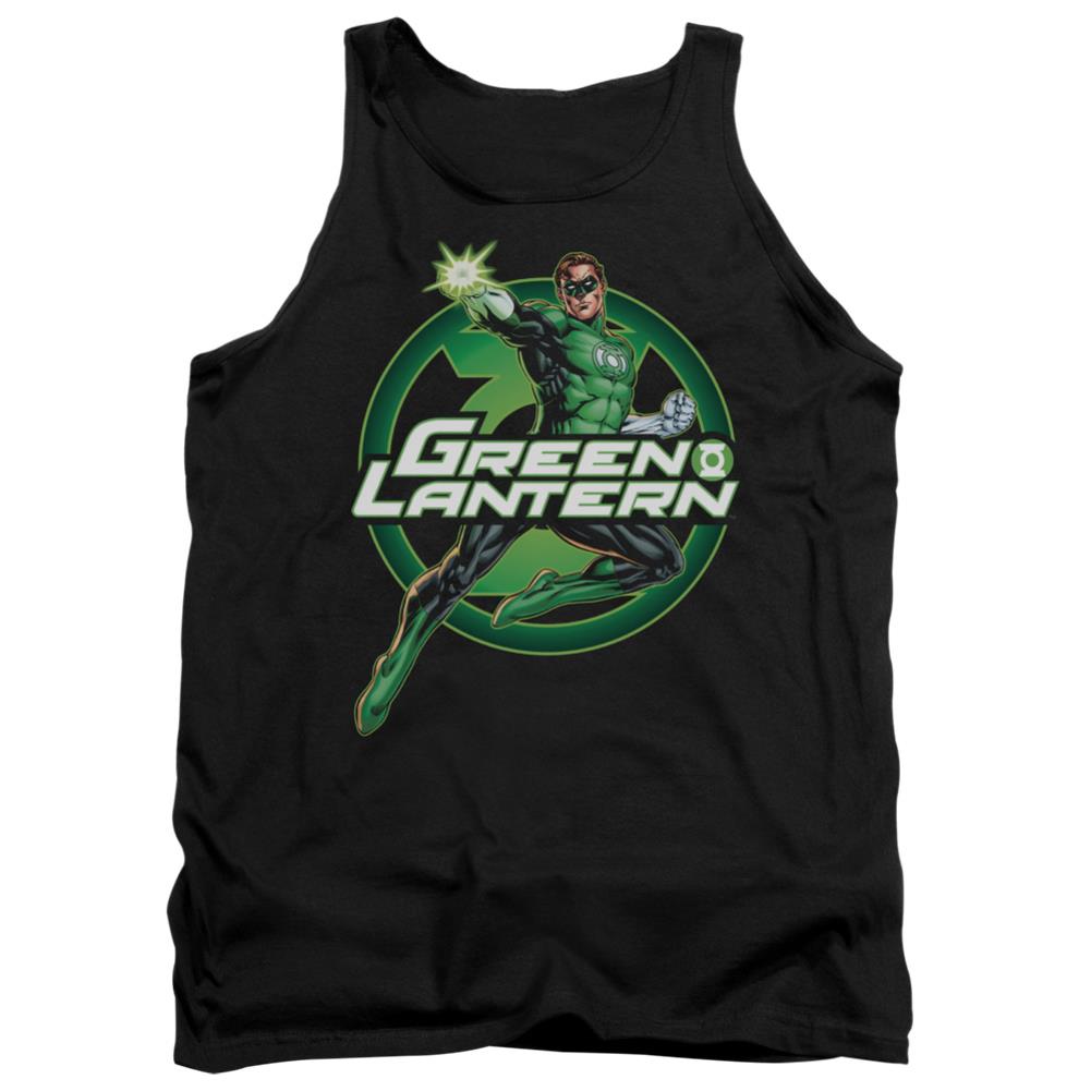 Justice League Of America Lantern Glow Men's 18/1 Cotton Tank Top
