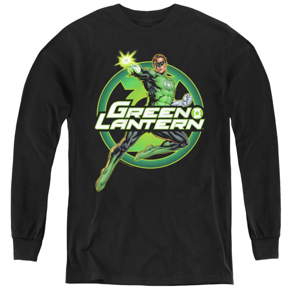 Justice League Of America Lantern Glow Youth Long-Sleeve T-Shirt