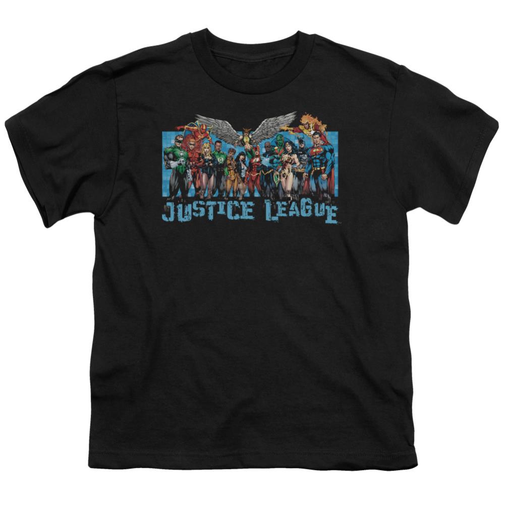 Justice League Of America League Lineup Youth 18/1 100% Cotton Short-Sleeve T-Shirt