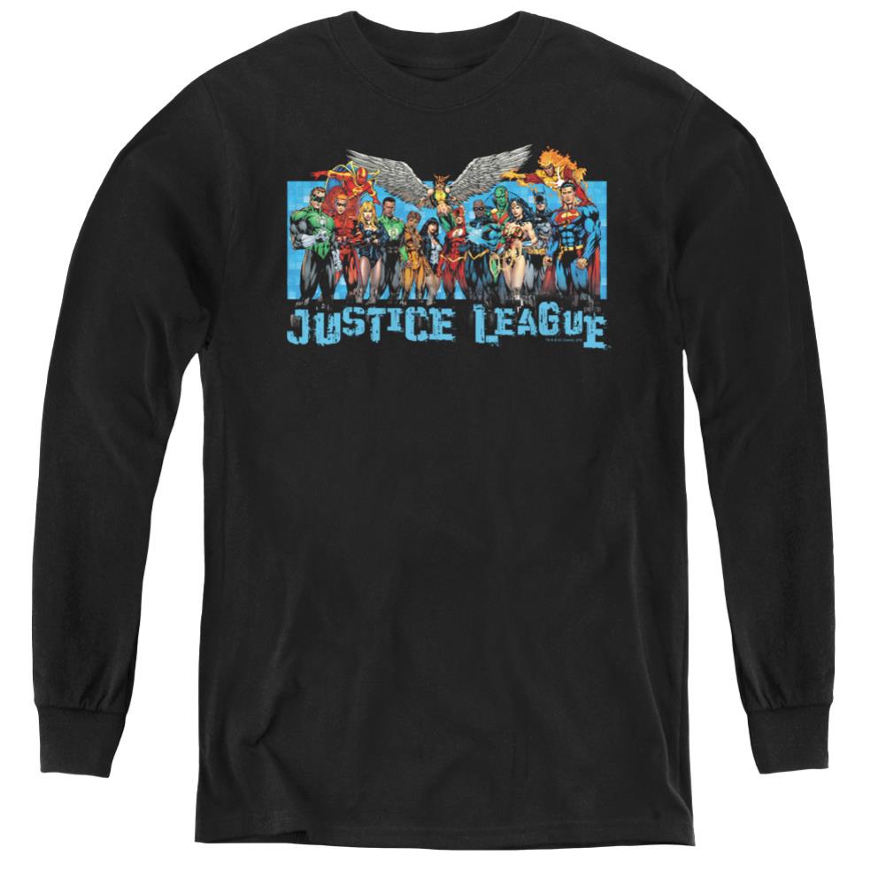 Justice League Of America League Lineup Youth Long-Sleeve T-Shirt