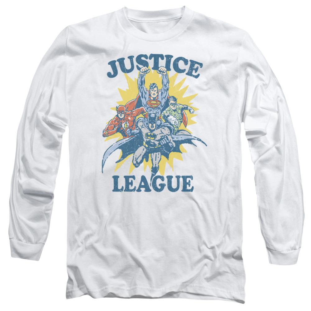 Justice League Of America Let's Do This Men's 18/1 Cotton Long-Sleeve T-Shirt