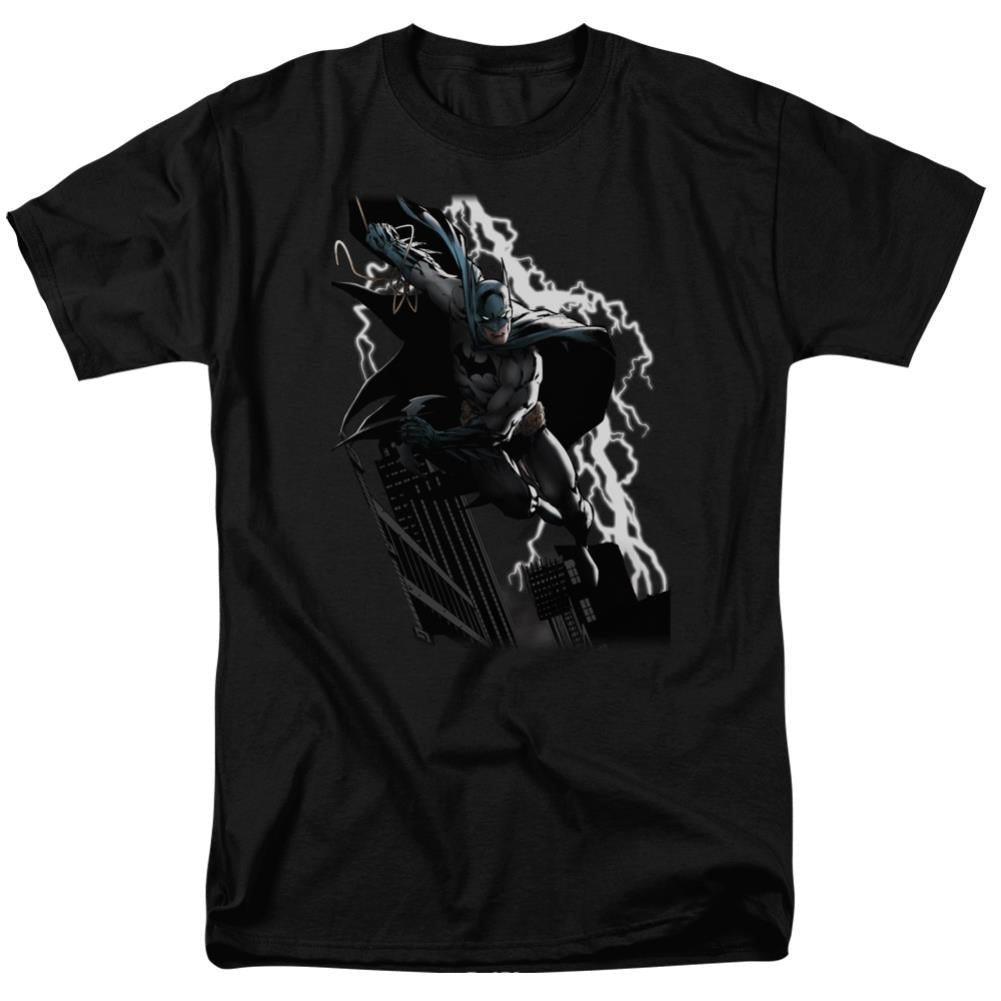 Justice League Of America Lighting Crashes Men's 18/1 Cotton Short-Sleeve T-Shirt