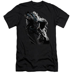 Justice League Of America Lighting Crashes Men's Ultra-Soft 30/1 Cotton Slim Short-Sleeve T-Shirt