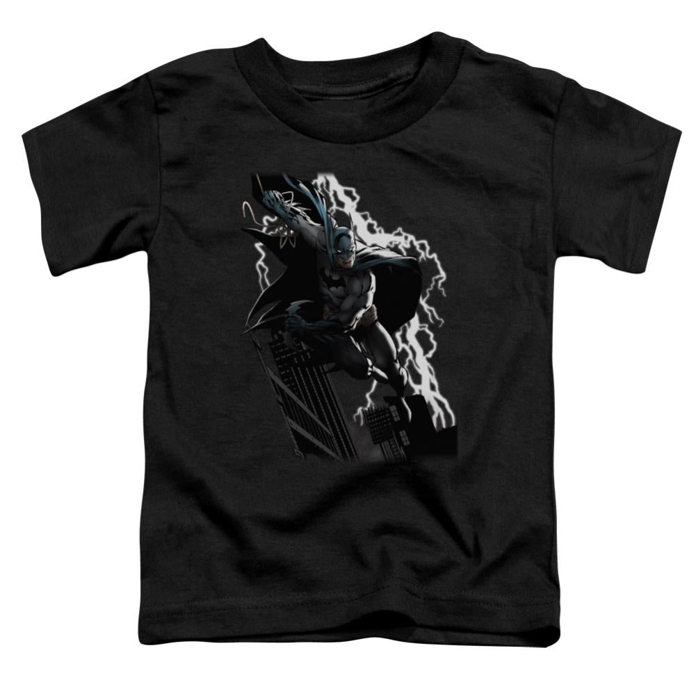 Justice League Of America Lighting Crashes Toddler 18/1 Cotton Short-Sleeve T-Shirt