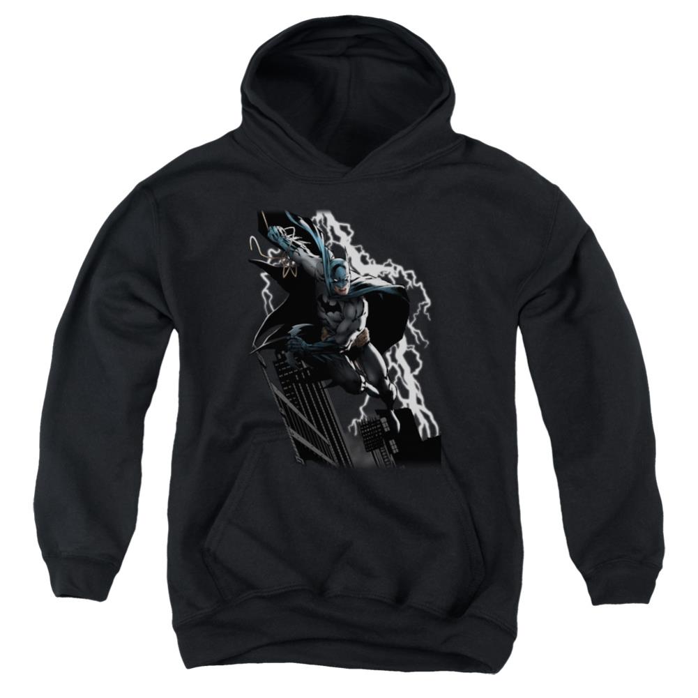 Justice League Of America Lighting Crashes Youth Cotton Poly Pull-Over Hoodie