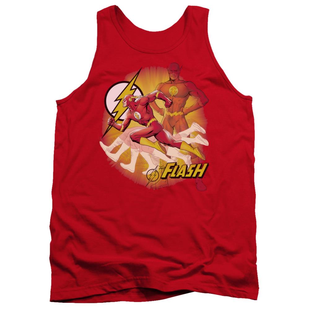 Justice League Of America Lightning Fast Men's 18/1 Cotton Tank Top
