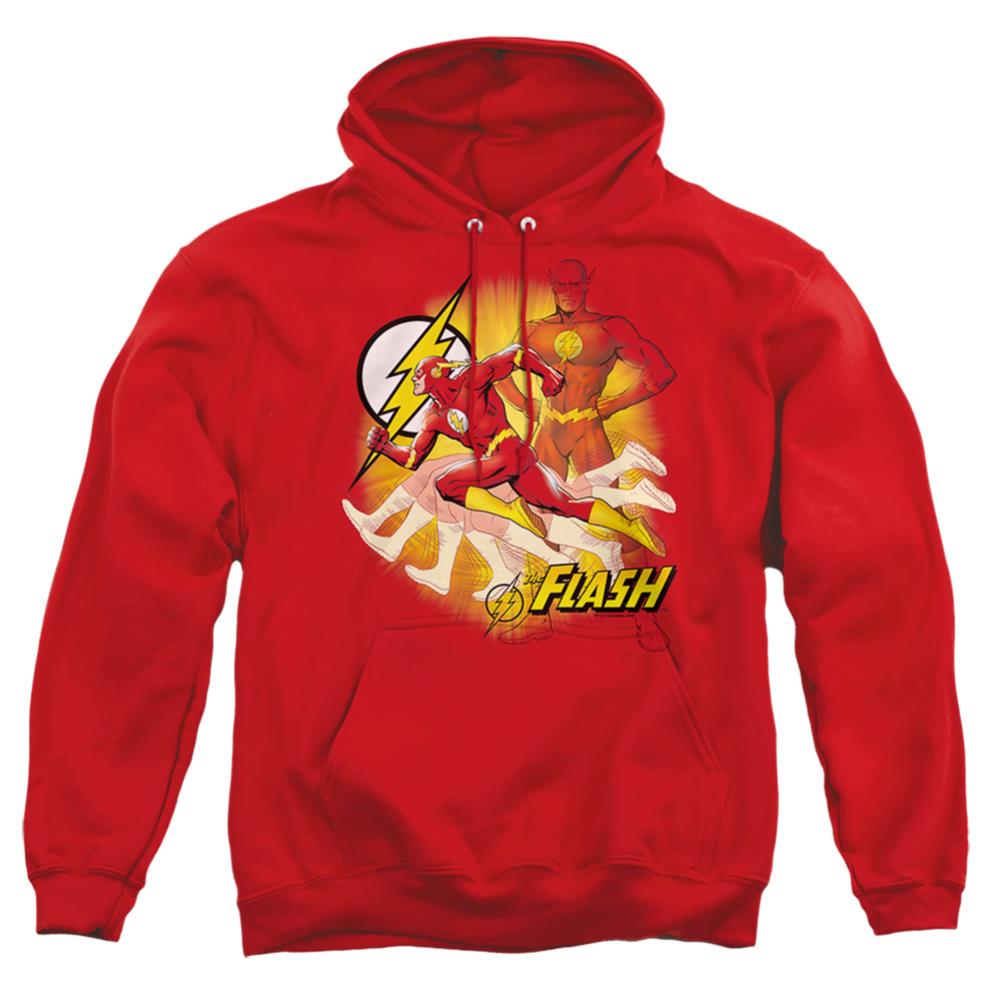 Justice League Of America Lightning Fast Men's Pull-Over 75 25 Poly Hoodie