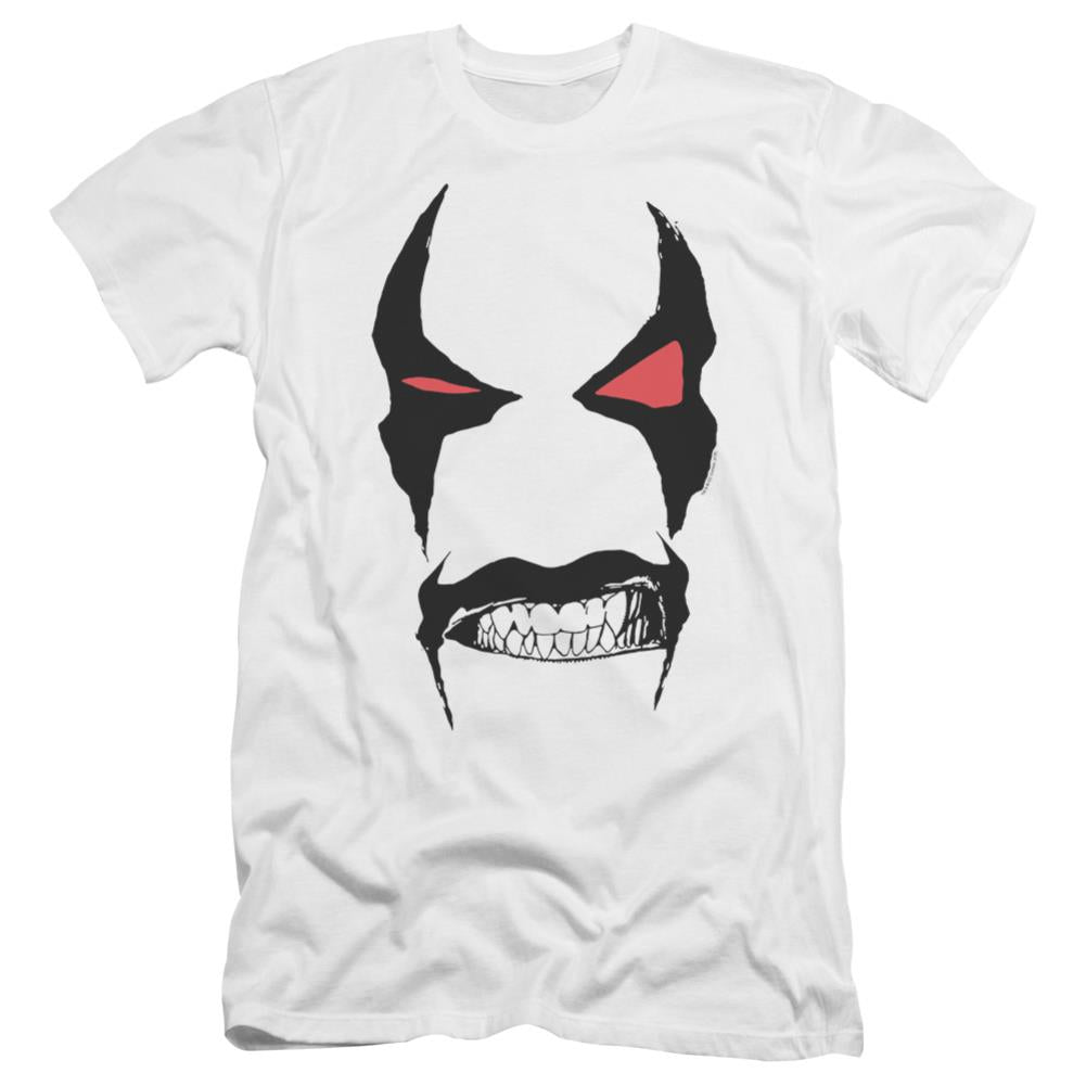 Justice League Of America Lobo Face Men's Ultra-Soft 30/1 Cotton Slim Short-Sleeve T-Shirt