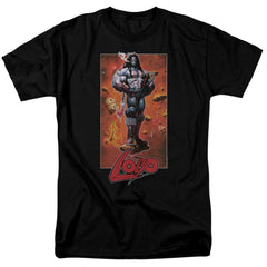 Justice League Of America Lobo Pose Men's 18/1 Cotton Short-Sleeve T-Shirt