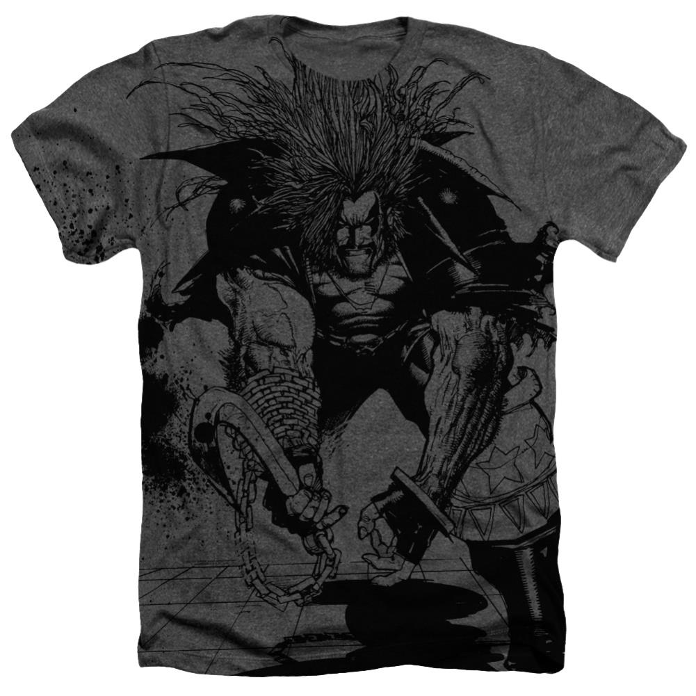 Justice League Of America Lobochrome Men's 30/1 Cotton Poly SS Heather T