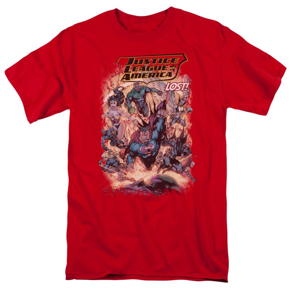 Justice League Of America Lost Men's 18/1 Cotton Short-Sleeve T-Shirt