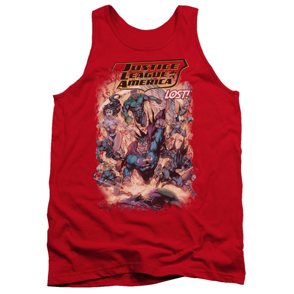 Justice League Of America Lost Men's 18/1 Cotton Tank Top