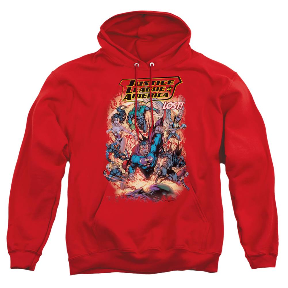 Justice League Of America Lost Men's Pull-Over 75 25 Poly Hoodie