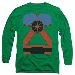 Justice League Of America Martian Manhunter Men's 18/1 Cotton Long-Sleeve T-Shirt