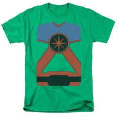 Justice League Of America Martian Manhunter Men's 18/1 Cotton Short-Sleeve T-Shirt