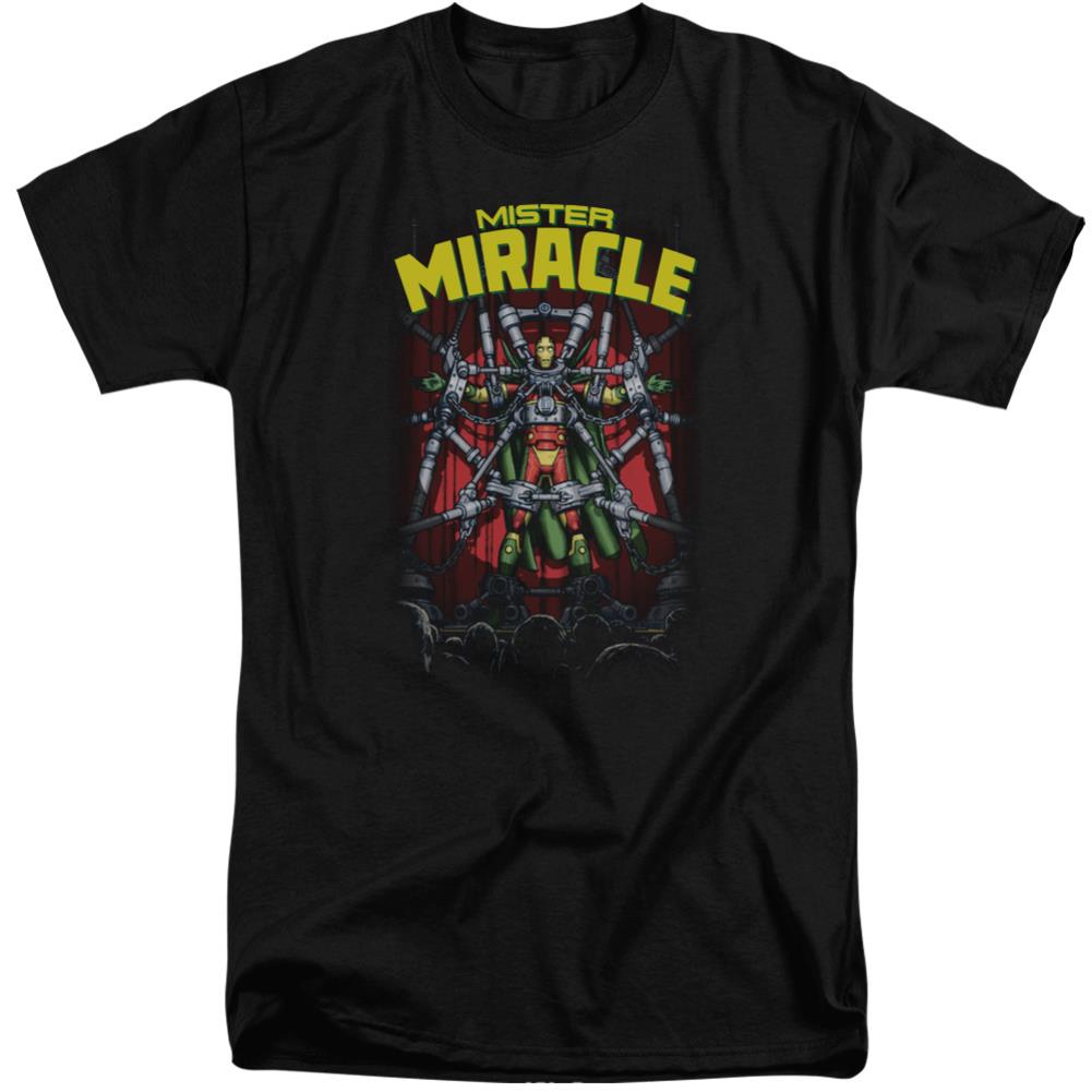 Justice League Of America Mister Miracle Men's 18/1 Tall Cotton Short-Sleeve T-Shirt