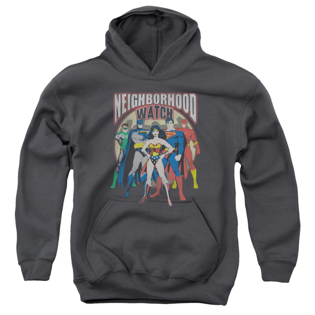 Justice League Of America Neighborhood Watch Youth Cotton Poly Pull-Over Hoodie