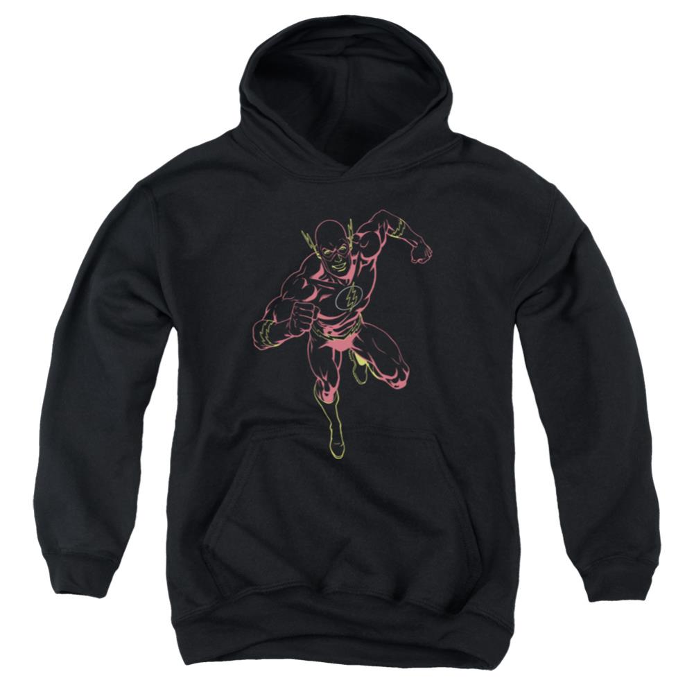 Justice League Of America Neon Flash Youth Cotton Poly Pull-Over Hoodie