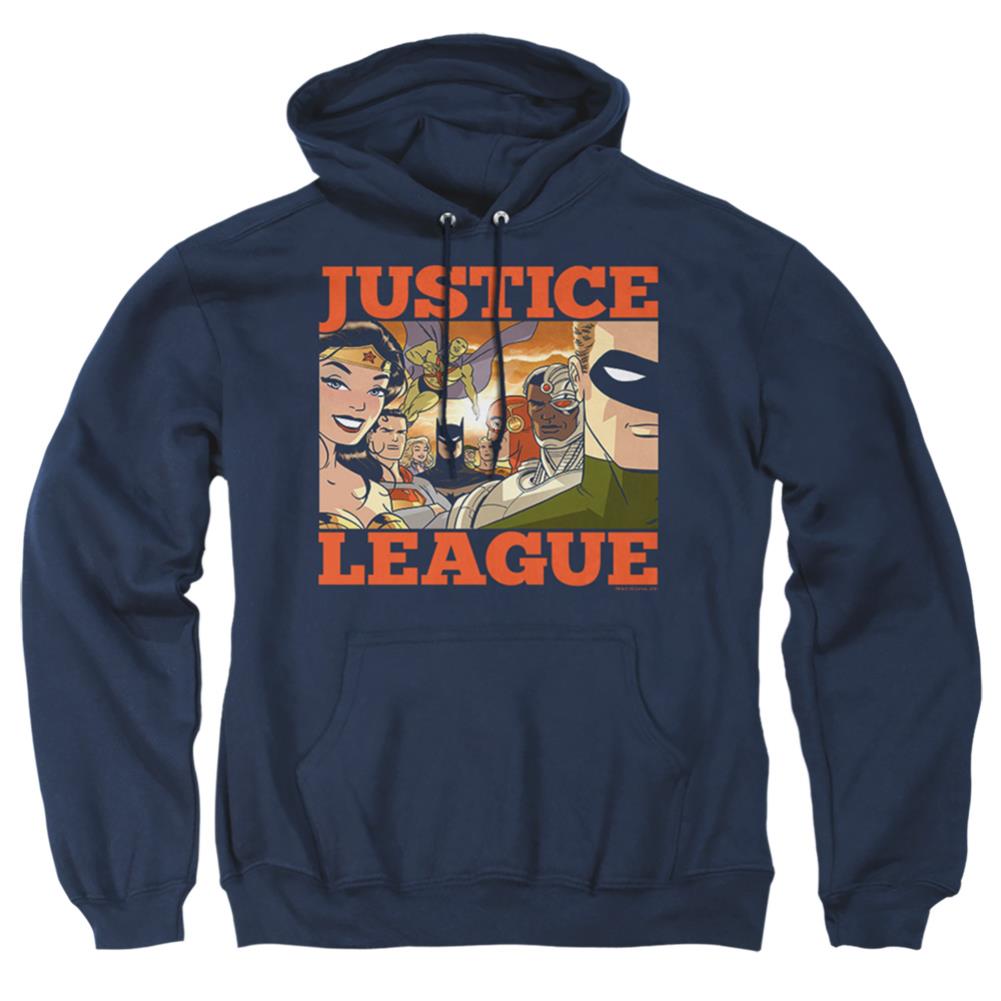 Justice League Of America New Dawn Group Men's Pull-Over 75 25 Poly Hoodie