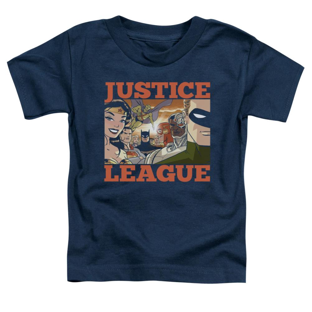 Justice League Of America New Dawn Group Toddler 18/1 Cotton Short-Sleeve T-Shirt