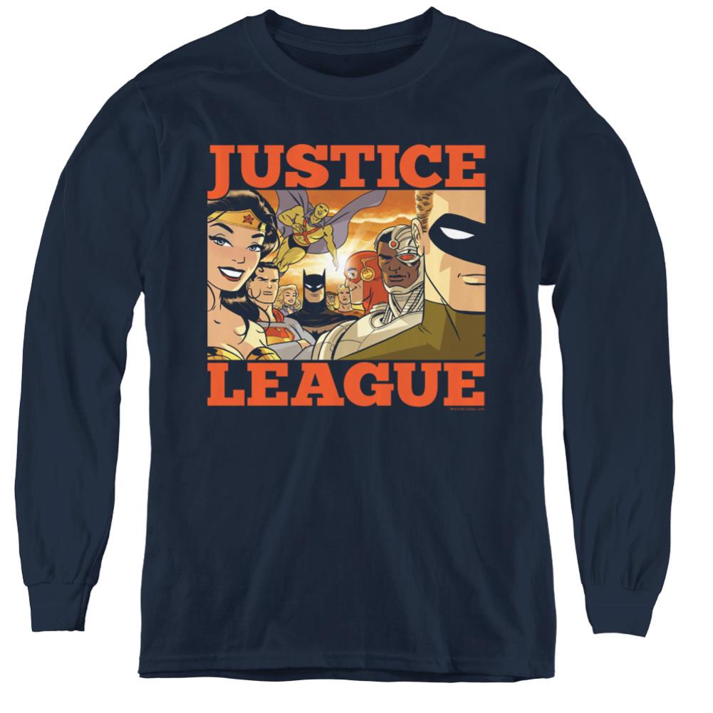 Justice League Of America New Dawn Group Youth Long-Sleeve T-Shirt