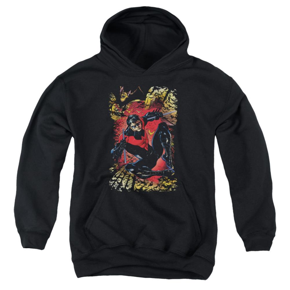 Justice League Of America Nightwing #1 Youth Cotton Poly Pull-Over Hoodie